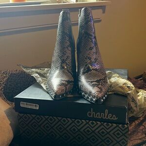 Brand new, never worn Charles David booties